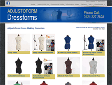 Tablet Screenshot of dressforms.co.uk